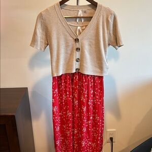 Seraphine Maternity 2-piece Nursing Dress